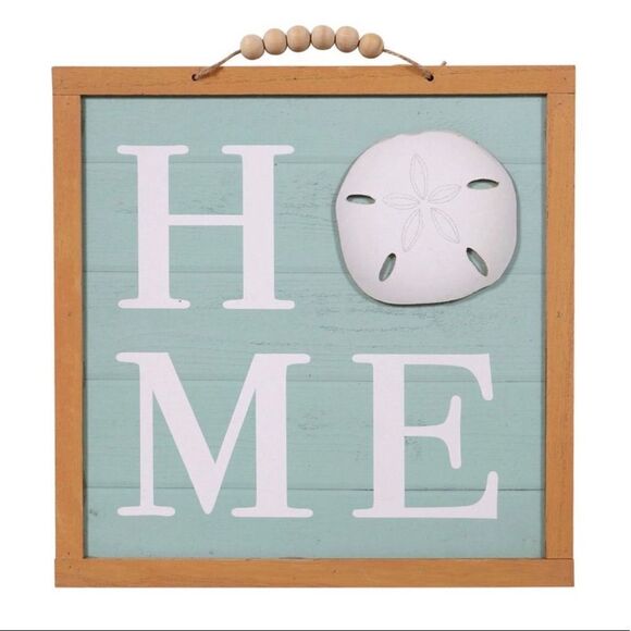 Shore Living Other - NWT Gorgeous Shore Living Nautical “Home” Shell Accent Framed Wall Decor New Tag